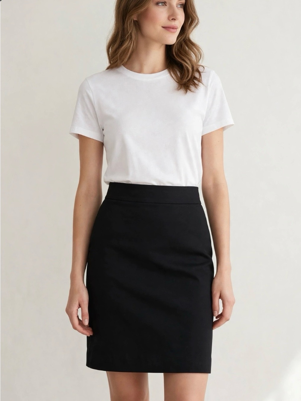 Banana Republic Black Stretch Pencil Skirt 6 / Jupe Crayon Noire 6